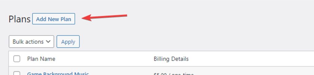 ProfilePress Add New Plan Button