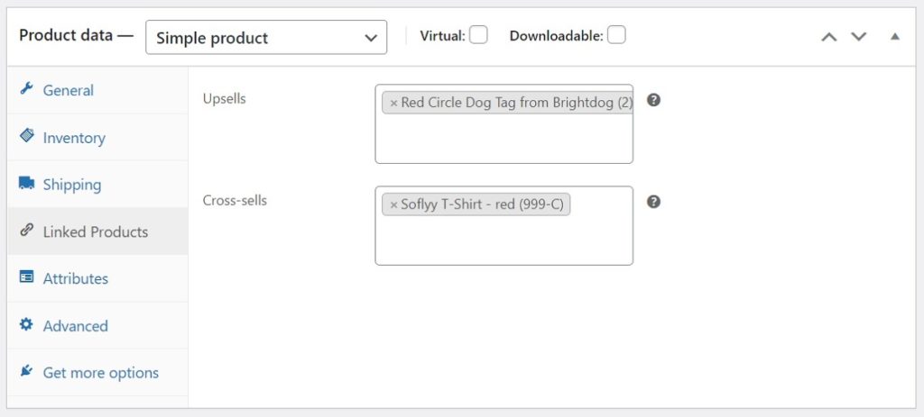 Linked Products Tab