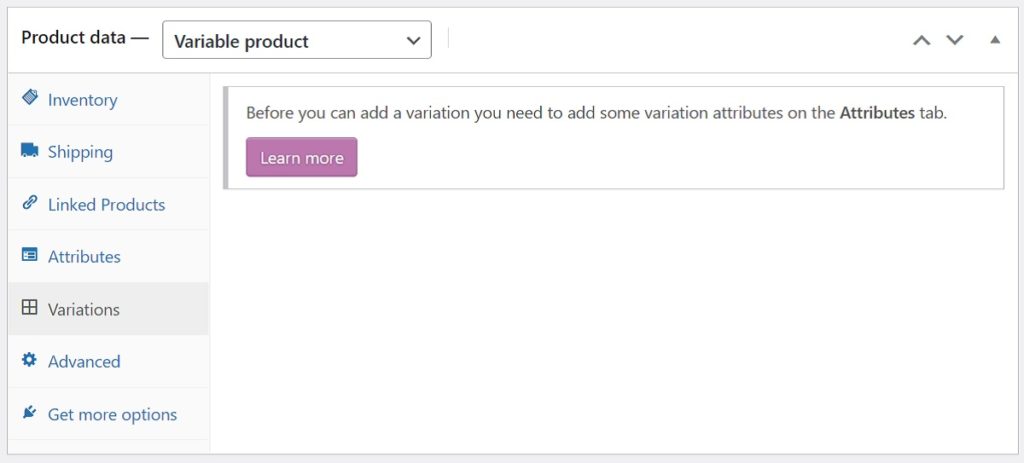 Variations Tab