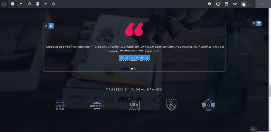 Avada editor