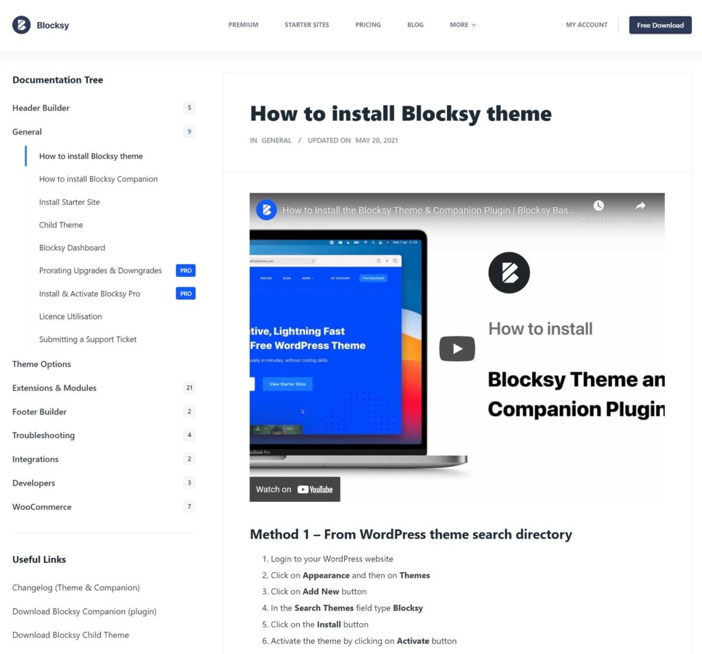 Blocksy Documentation