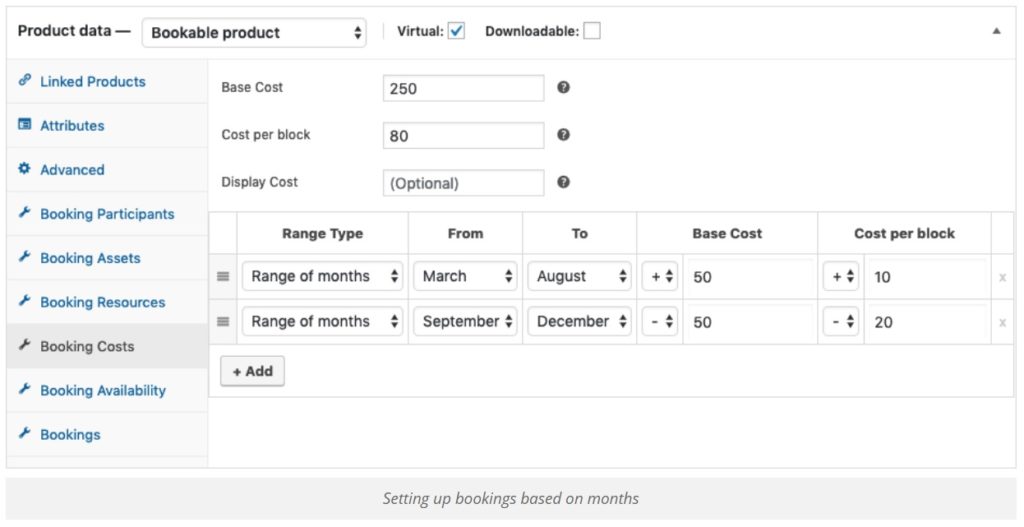 Bookings Pricing by Season