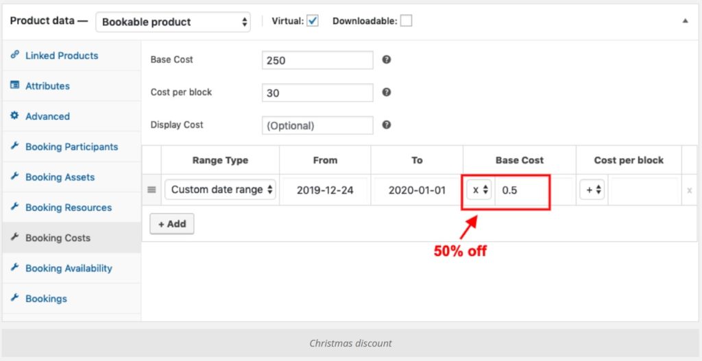 Bookings Pricing Discount