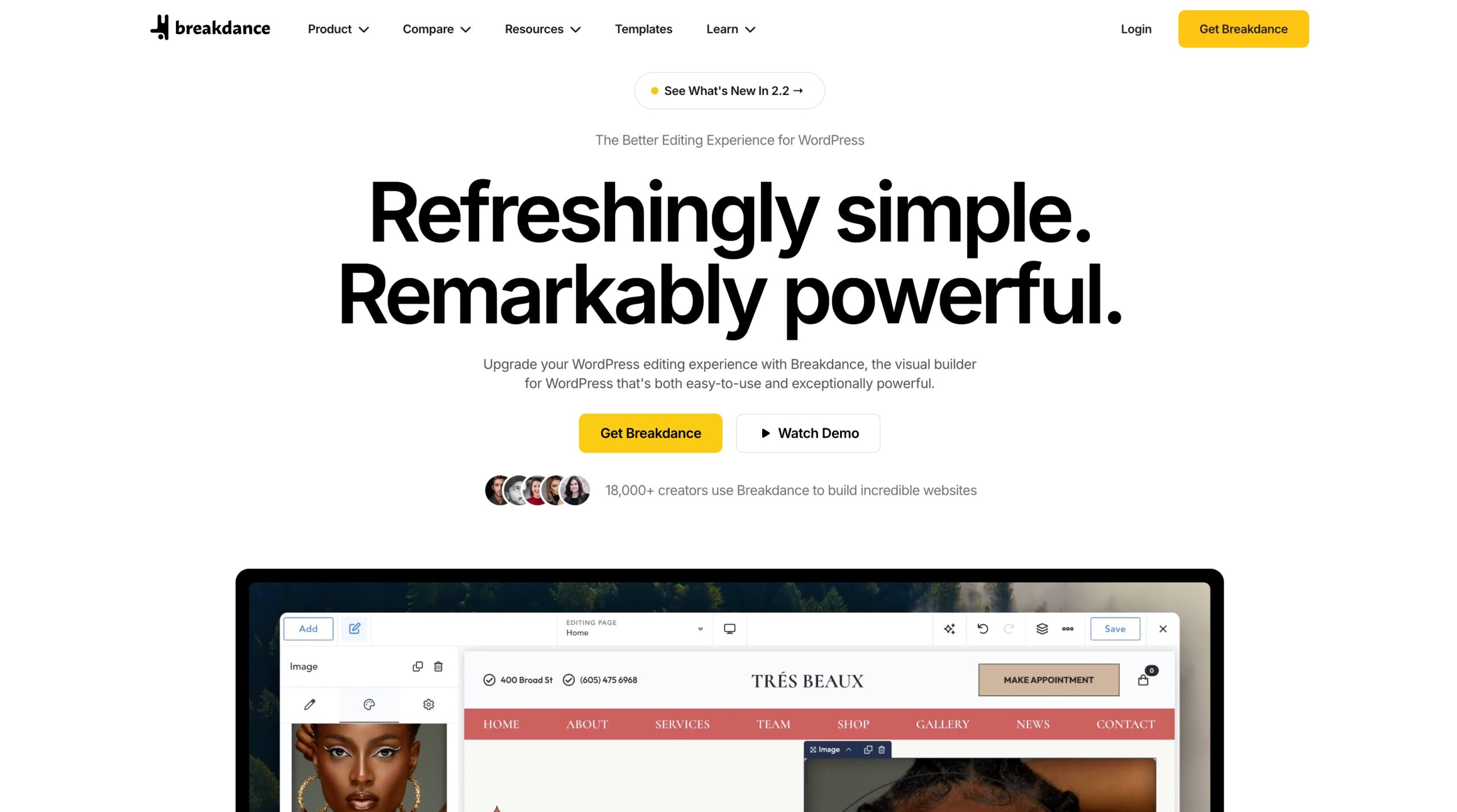 Breakdance homepage