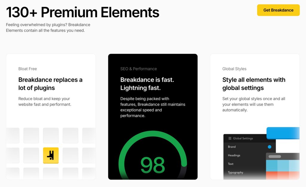 Breakdance premium elements