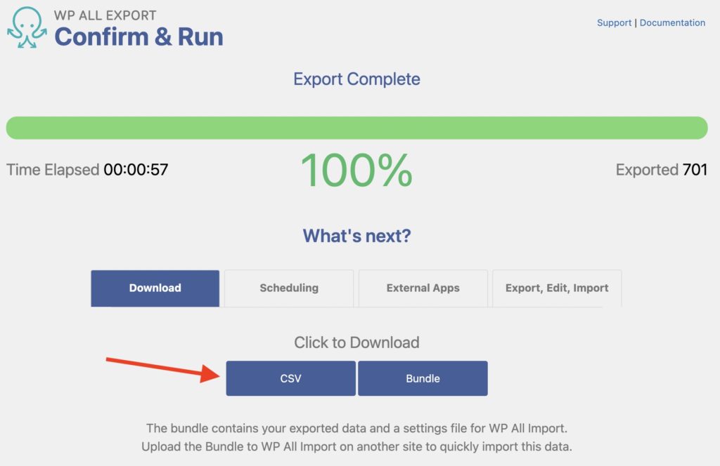 Bulk Edit WordPress Data Download CSV