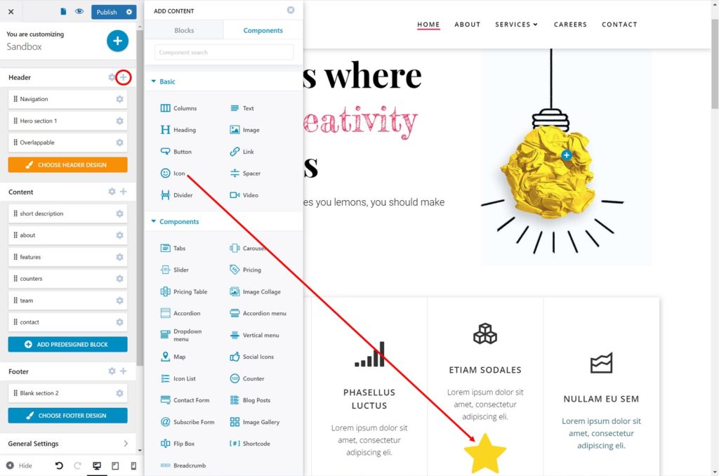 Colibri WP Add Component