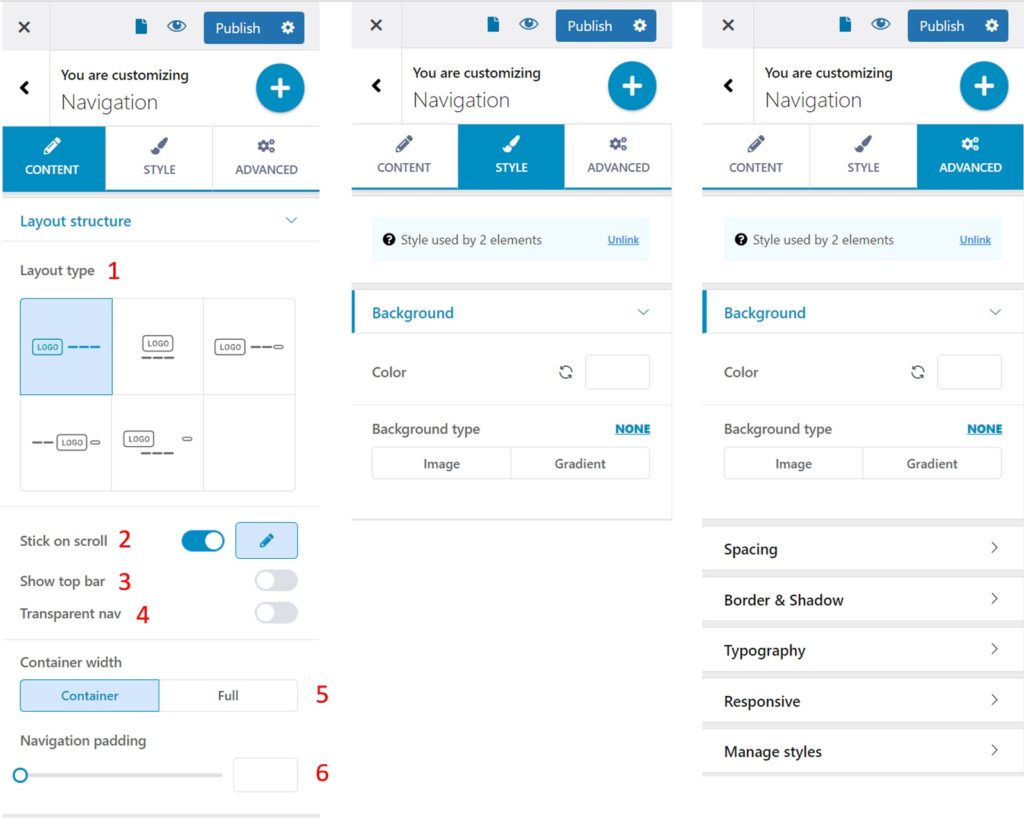 Customizer Navigator Block