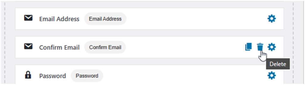 Custom WordPress Registration Delete Fields