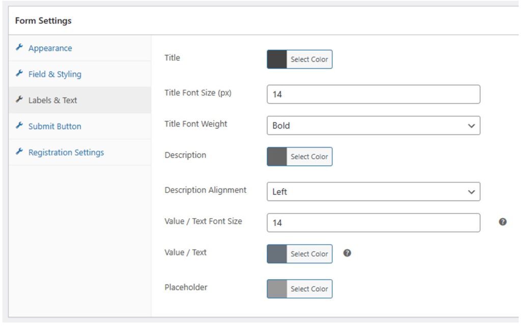 Custom WordPress Registration Form Settings 3