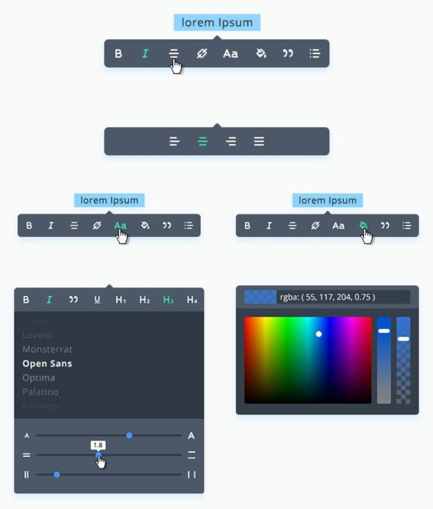 Divi inline editing