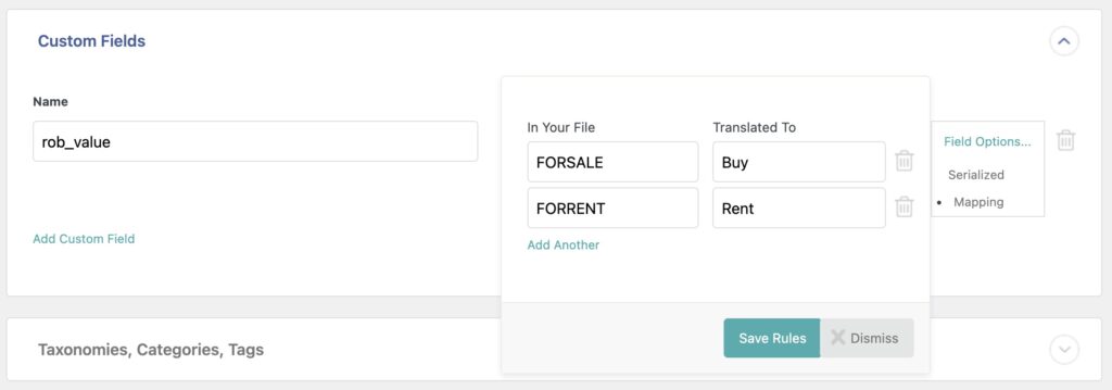 Mapping Box Values