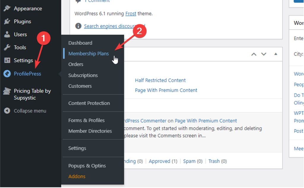 ProfilePress One-time Paid Membership Plan