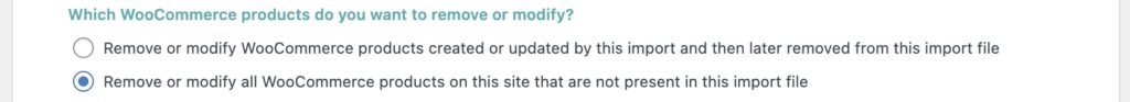 Remove Data Missing Remove All Products from Site