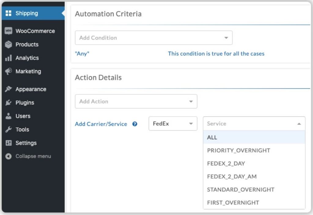 WooCommerce Shipping Rate Automation