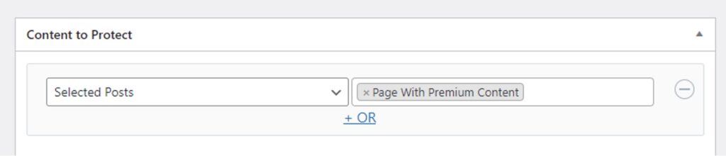 ProfilePress Protection Content
