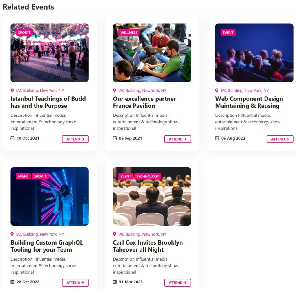 Event Management Related Events