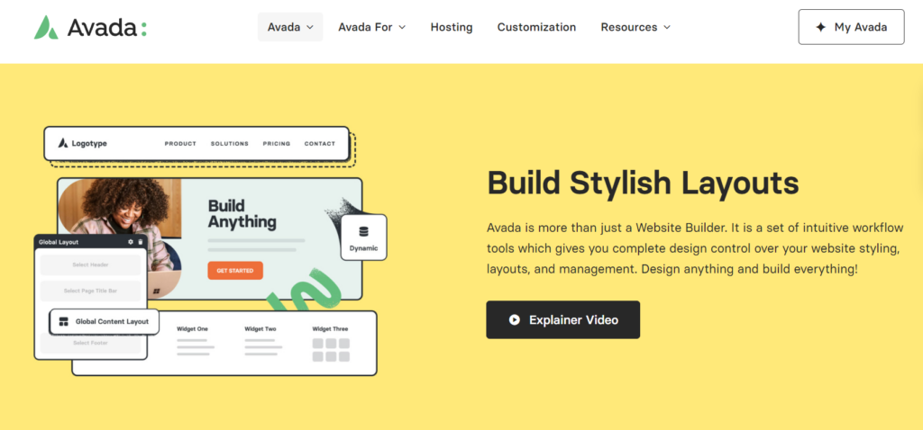 Avada layout builder