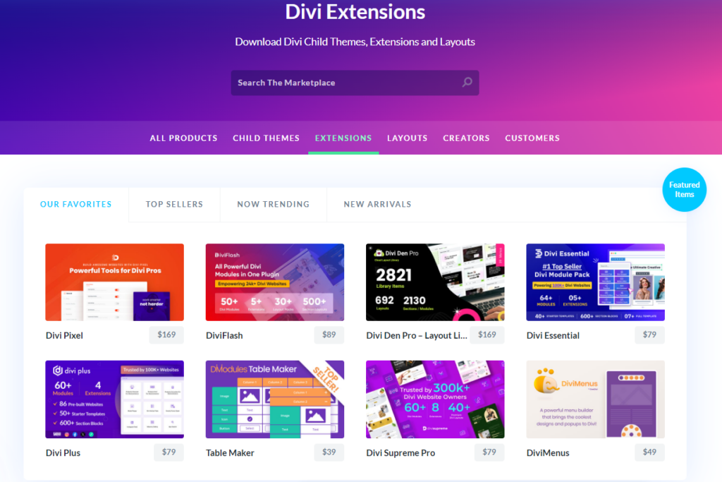 Divi extensions