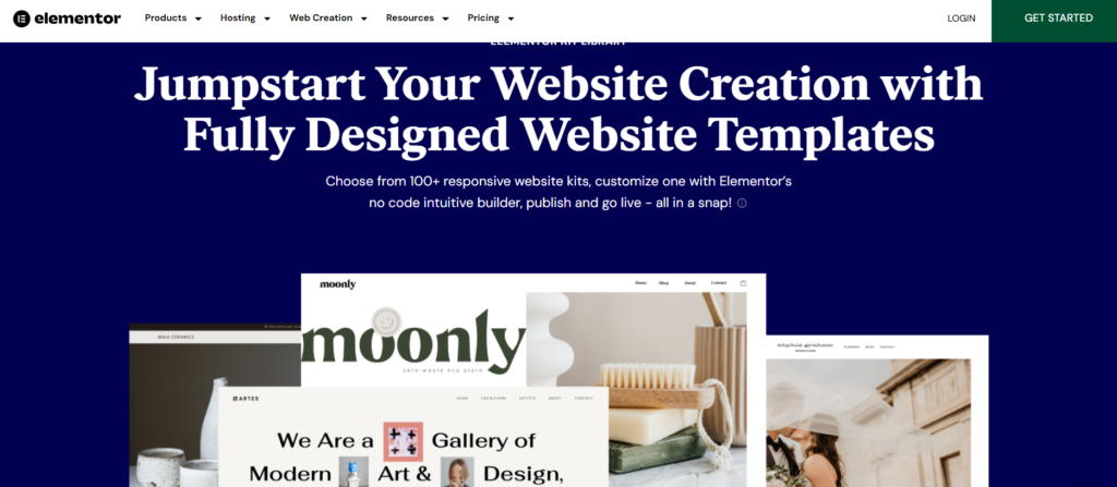 Elementor templates