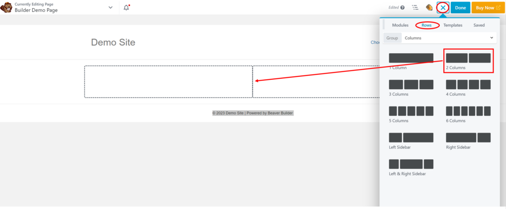 Beaver Builder Review — Column Layouts