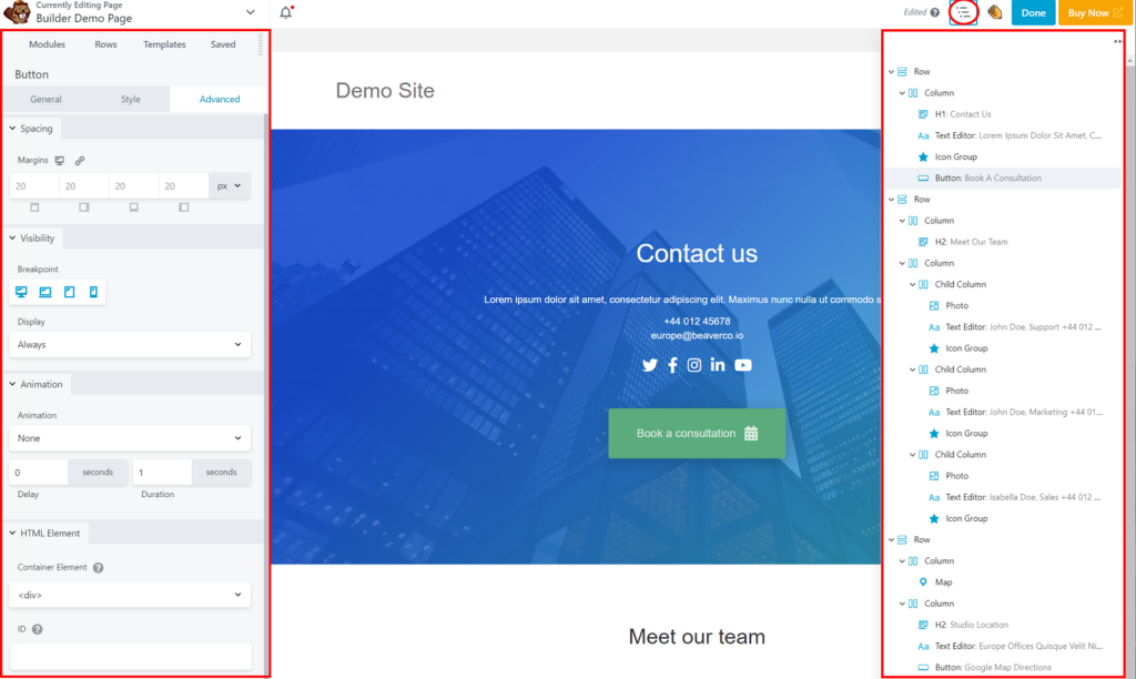 Beaver Builder Review — Interface Options