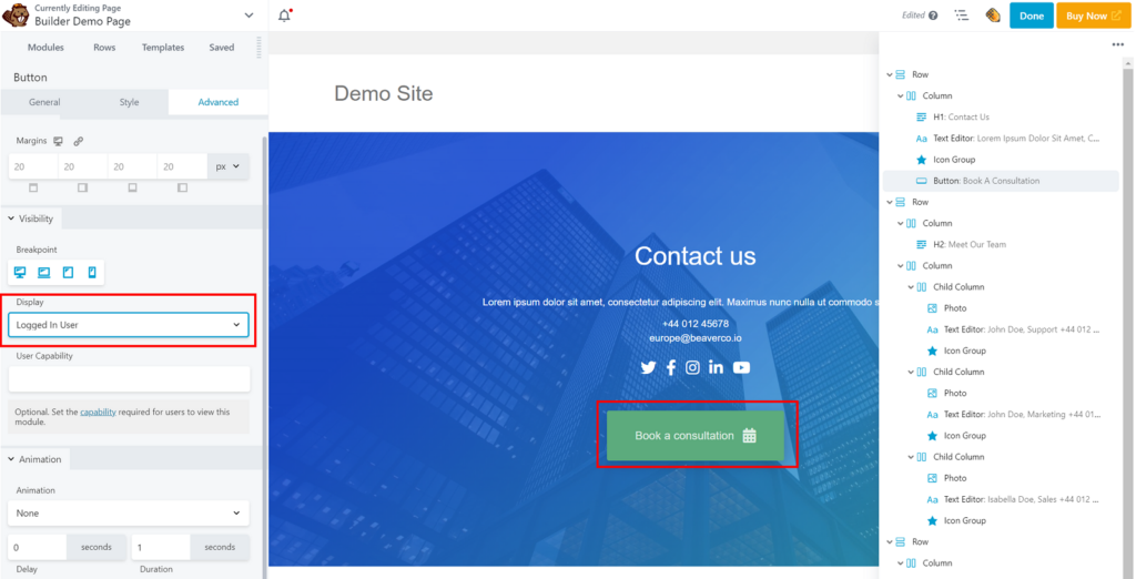 Beaver Builder Review — Conditional Display