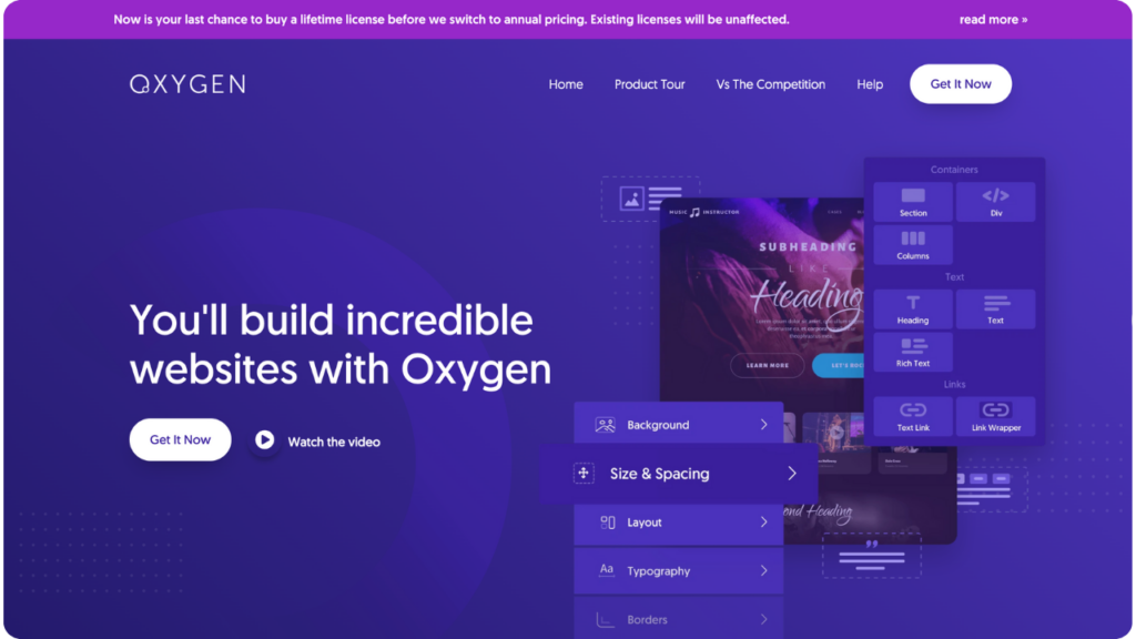 Oxygen Homepage