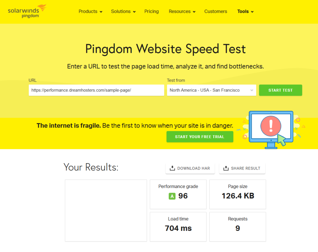 SeedProd speed test