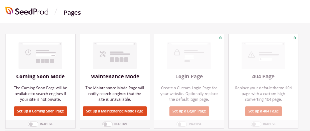 SeedProd templates