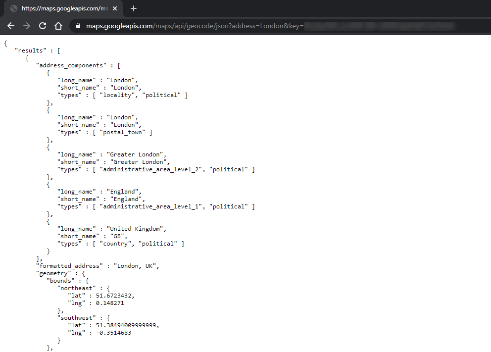 Testing Your Google Geocoding API Key