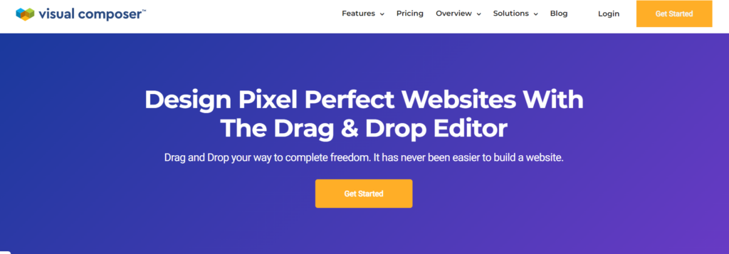 Visual Composer interface