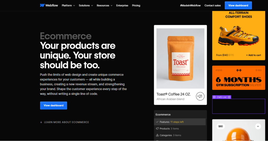 Webflow Ecommerce