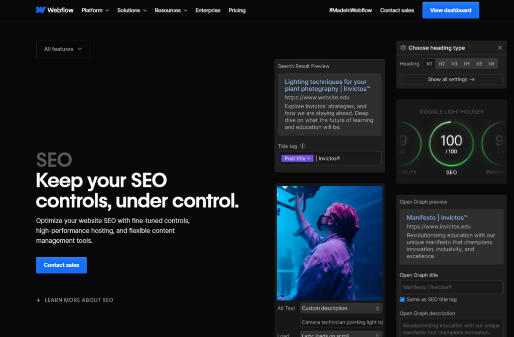 Webflow SEO