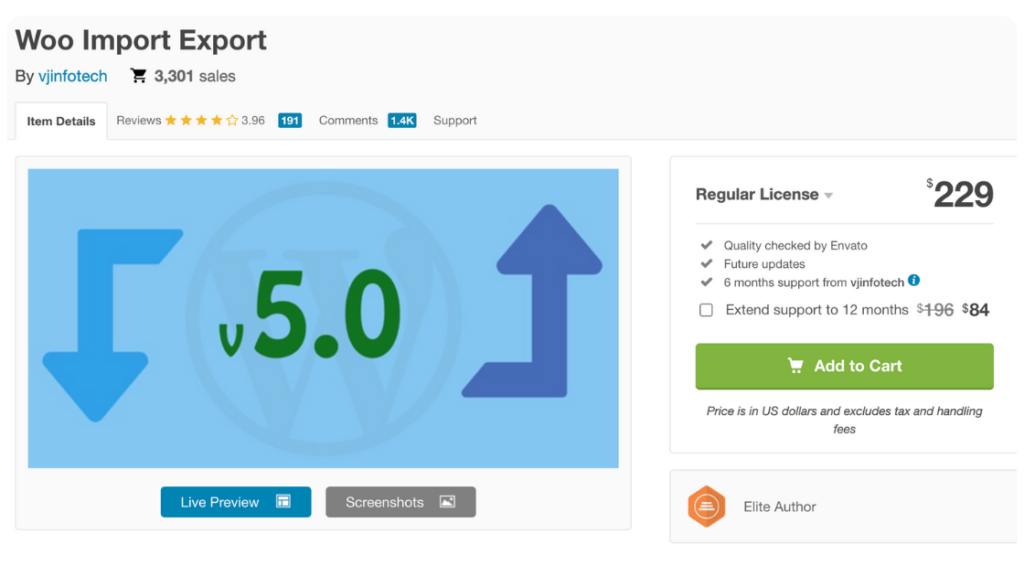woo import export